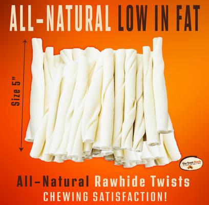 Show full view: The Treat Shack 5-in Twists Rawhide Dog Treats, 12 count slide 4 of 11