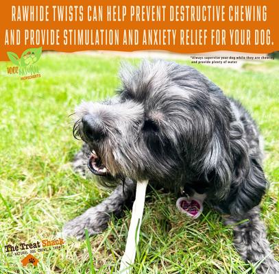 Show full view: The Treat Shack 5-in Twists Rawhide Dog Treats, 12 count slide 6 of 11