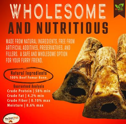 Show full view: The Treat Shack 6-7-in Smoked Beef Marrow Bone Dog Treat, 1 count slide 5 of 10