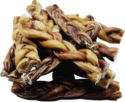 The Treat Shack 6-in Braided Bully Sticks Dog Treats, 12 count