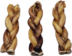 The Treat Shack 6-in Braided Bully Sticks Dog Treats, 3 count