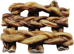 The Treat Shack 6-in Braided Bully Sticks Dog Treats, 6 count