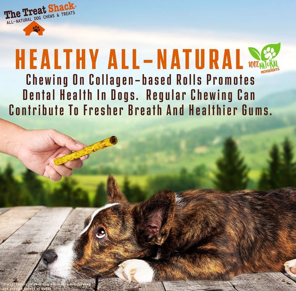 Show full view: The Treat Shack 6-in Chicken Crunchy Rolls Dog Treats, 6 count slide 6 of 10