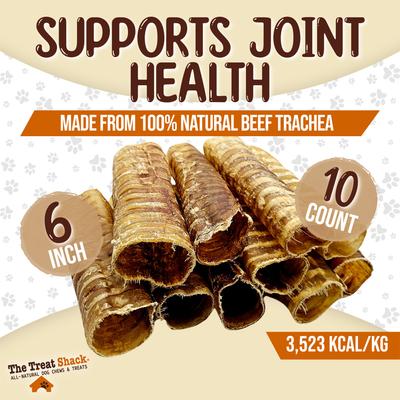 Show full view: The Treat Shack 6-in Whole Beef Trachea Tubes Natural Dog Chew Treats, 10 count slide 4 of 10