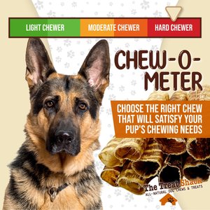 The Treat Shack 6-in Whole Beef Trachea Tubes Natural Dog Chew Treats, 5 count