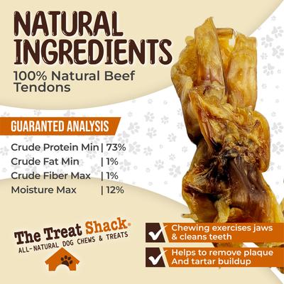 Show full view: The Treat Shack 7 to 9-in Meaty Beef Tendon Sticks Natural Dog Chew Treats, Jumbo, 6 count slide 6 of 9