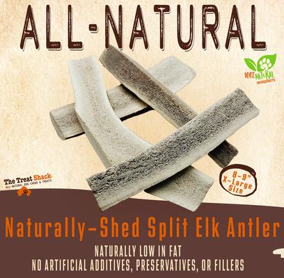 Show full view: The Treat Shack 8 to 9-in Split Elk Antler Dog Treats, X-Large, 4 count slide 4 of 10
