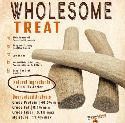 Show full view: The Treat Shack 8 to 9-in Split Elk Antler Dog Treats, X-Large, 4 count slide 6 of 10