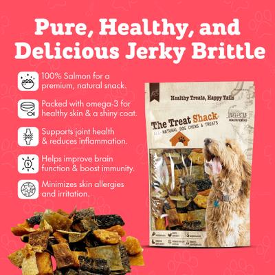 Show full view: The Treat Shack All-Natural Salmon Human-Grade Jerky Brittle Freeze-Dried Dog Treats, 6-oz bag slide 3 of 9