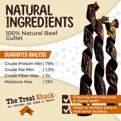 Show full view: The Treat Shack Beef Springs High-Protein Jerky Dog Treats, 10 to 12-in, 6 count slide 6 of 9