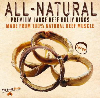 Show full view: The Treat Shack Large Beef Bully Rings Dog Treat, 10 count slide 4 of 10