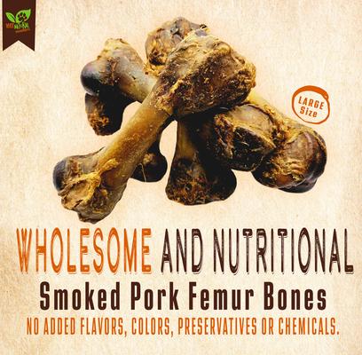Show full view: The Treat Shack Large Smoked Pork Femurs Dog Treat, 3 count slide 4 of 11