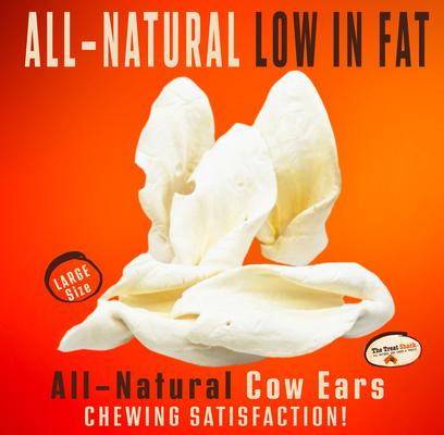 Show full view: The Treat Shack Large White Cow Ears with Base Dog Treat, 10 count slide 4 of 11