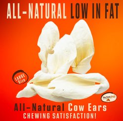 The Treat Shack Large White Cow Ears with Base Dog Treat, 15 count slide 2 of 9