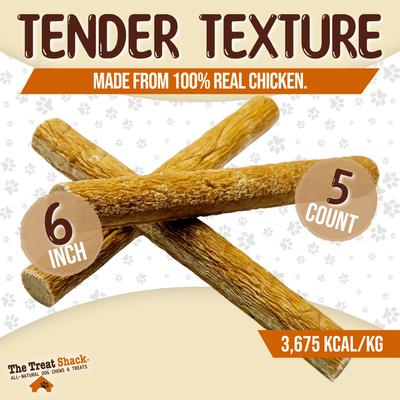 Show full view: The Treat Shack Made 100% Real Chicken Sausage High-Protein Soft & Chewy Dog Treats, 6-in, 5 count slide 4 of 9