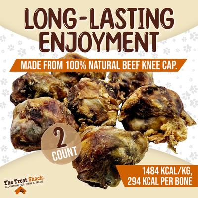 Show full view: The Treat Shack Meaty Beef Knee Cap Bone Natural Dog Chew Treats, 2 count slide 4 of 10