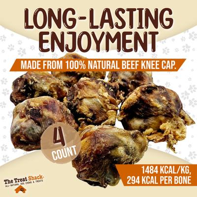 Show full view: The Treat Shack Meaty Beef Knee Cap Bone Natural Dog Chew Treats, 4 count slide 4 of 10