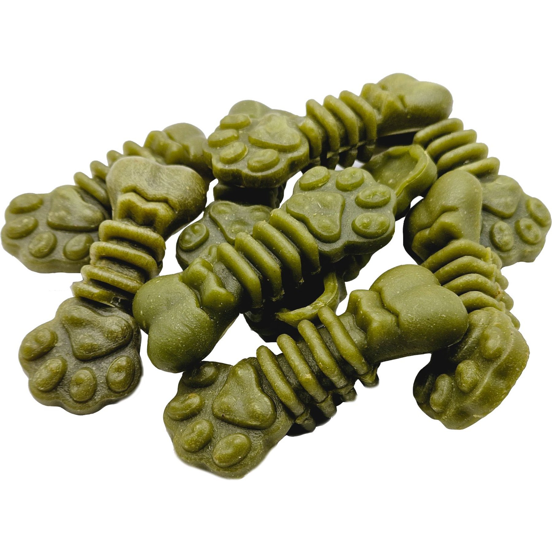 The Treat Shack Medium/Large Paw Bone Shaped Dental Mint Flavored Dog Treat, 0.5-lb bag