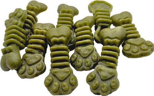 Show full view: The Treat Shack Medium/Large Paw Bone Shaped Dental Mint Flavored Dog Treat, 0.5-lb bag slide 8 of 10