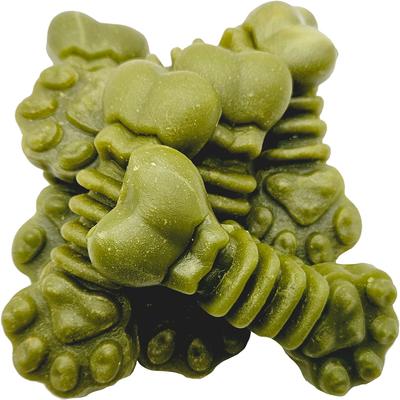 Show full view: The Treat Shack Medium/Large Paw Bone Shaped Dental Mint Flavored Dog Treat, 0.5-lb bag slide 3 of 10