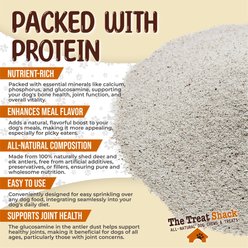 The Treat Shack Premium Refined Dust Deer & Elk Antler Dog Food Topper Treats, 1-lb bag slide 2 of 8