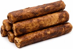 The Treat Shack Rawhide Free Thick Rolls 6-in Peanut Butter & Rice Recipe Dog Hard Chew, 8 count slide 2 of 9