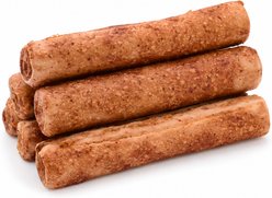 The Treat Shack Rawhide Free Thick Rolls 6-in Salmon & Rice Recipe Dog Hard Chew, 4 count slide 2 of 9