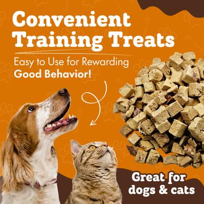 Show full view: The Treat Shack Single Ingredient Bison Liver Freeze-Dried Dog & Cat Treats, 4-oz bag slide 7 of 10