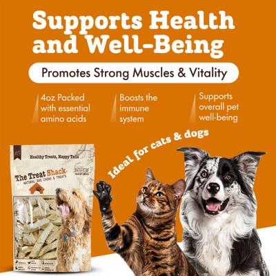 Show full view: The Treat Shack Single Ingredient Chicken Breast Freeze-Dried Dog & Cat Treats, 4-oz bag slide 5 of 10