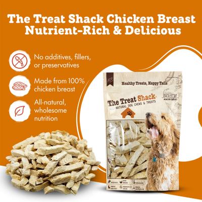 Show full view: The Treat Shack Single Ingredient Chicken Breast Freeze-Dried Dog & Cat Treats, 4-oz bag slide 4 of 10
