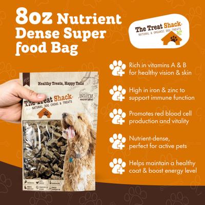 Show full view: The Treat Shack Single Ingredient Chicken Liver Freeze-Dried Dog & Cat Treats, 8-oz bag slide 5 of 10