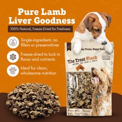 The Treat Shack Single Ingredient Lamb Liver Freeze-Dried Dog & Cat Treats, 4-oz bag slide 2 of 9