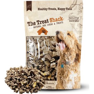 The Treat Shack Single Ingredient Pork Hearts Freeze-Dried Dog & Cat Treats, 4-oz bag