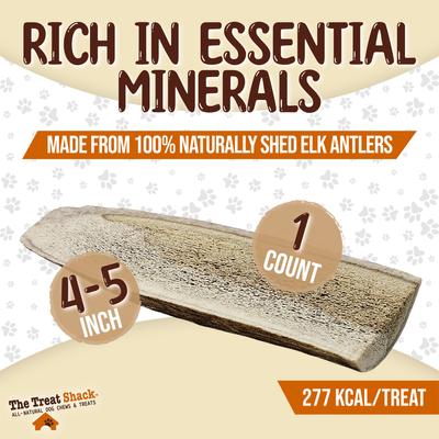 Show full view: The Treat Shack Split Naturally Shed 4 to 5-in Elk Antler Dog Treats, Small, 1 count slide 4 of 9