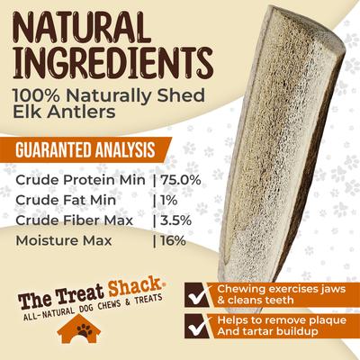 Show full view: The Treat Shack Split Naturally Shed 4 to 5-in Elk Antler Dog Treats, Small, 1 count slide 6 of 9