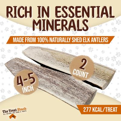 Show full view: The Treat Shack Split Naturally Shed 4 to 5-in Elk Antler Dog Treats, Small, 2 count slide 4 of 9