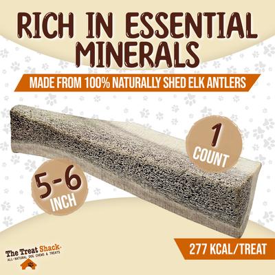 Show full view: The Treat Shack Split Naturally Shed 5 to 6-in Elk Antler Dog Treats, Medium, 1 count slide 4 of 10