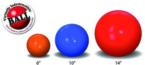 Show full view: The Virtually Indestructible Ball Dog Toy, Color Varies, 10-in slide 2 of 7