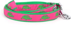 The Worthy Dog Alligators Lead Dog Leash, Pink, Small: 5-ft long, 5/8-in wide