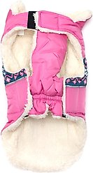 The Worthy Dog Aspen Puffer Dog Coat, Pink, Small slide 2 of 2
