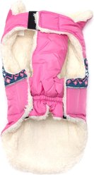 The Worthy Dog Aspen Puffer Dog Coat, Pink, XX-Large slide 2 of 2