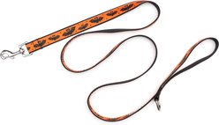The Worthy Dog Batty Lead Standard Dog Leash, Orange, Large: 5-ft long, 1-in wide slide 2 of 3