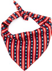 The Worthy Dog Bias Stars & Stripes Dog Bandana, Large