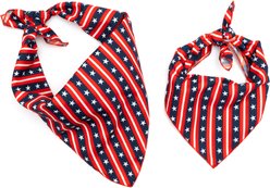 The Worthy Dog Bias Stars & Stripes Dog Bandana, Small slide 2 of 3