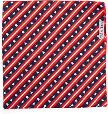 Show full view: The Worthy Dog Bias Stars & Stripes Dog Bandana, Small slide 3 of 5