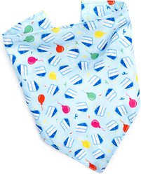 The Worthy Dog Birthday Boy Dog Bandana, Blue, Large slide 2 of 4