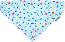 The Worthy Dog Birthday Boy Dog Bandana, Blue, Small