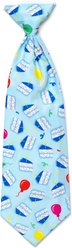The Worthy Dog Birthday Boy Dog Neck Tie, Blue, Large