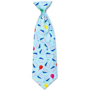 The Worthy Dog Birthday Boy Dog Neck Tie, Blue, Small