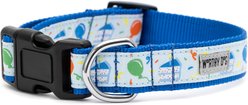 The Worthy Dog Birthday Dog Collar, Blue, Small: 8 to 14-in neck, 5/8-in wide slide 2 of 3